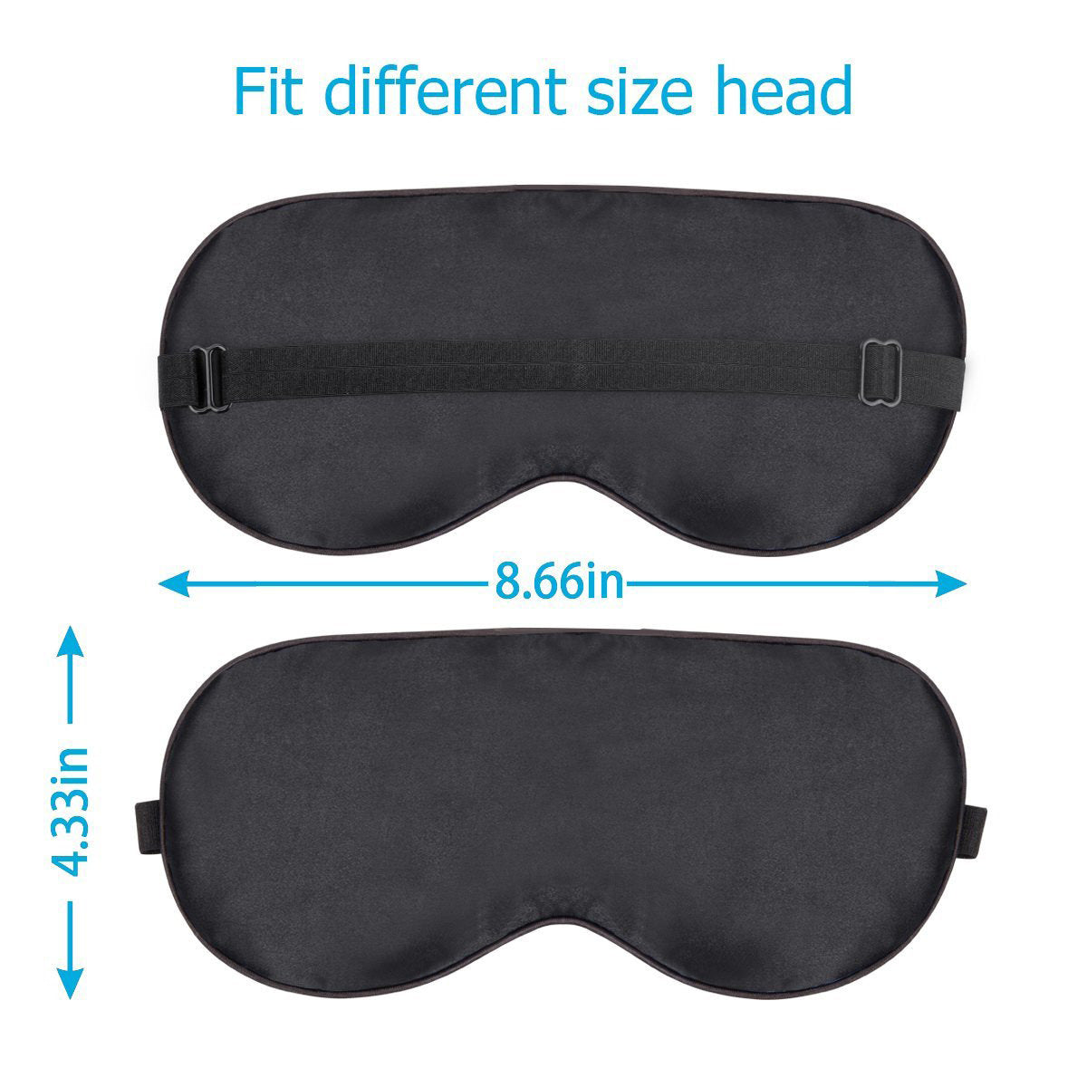 Mulberry Silk Sleeping Eye Mask — Double-Sided, Adjustable & Hypoallergenic