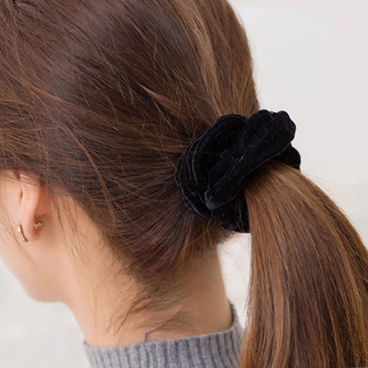 Velvet Scrunchie Hair Band — Soft Ponytail Holder for Women