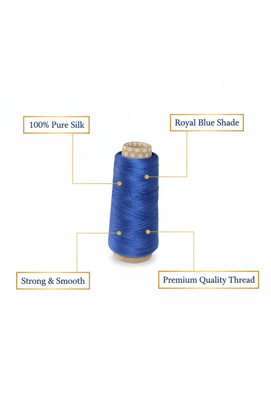 Infographic – Royal Blue Silk Thread Features