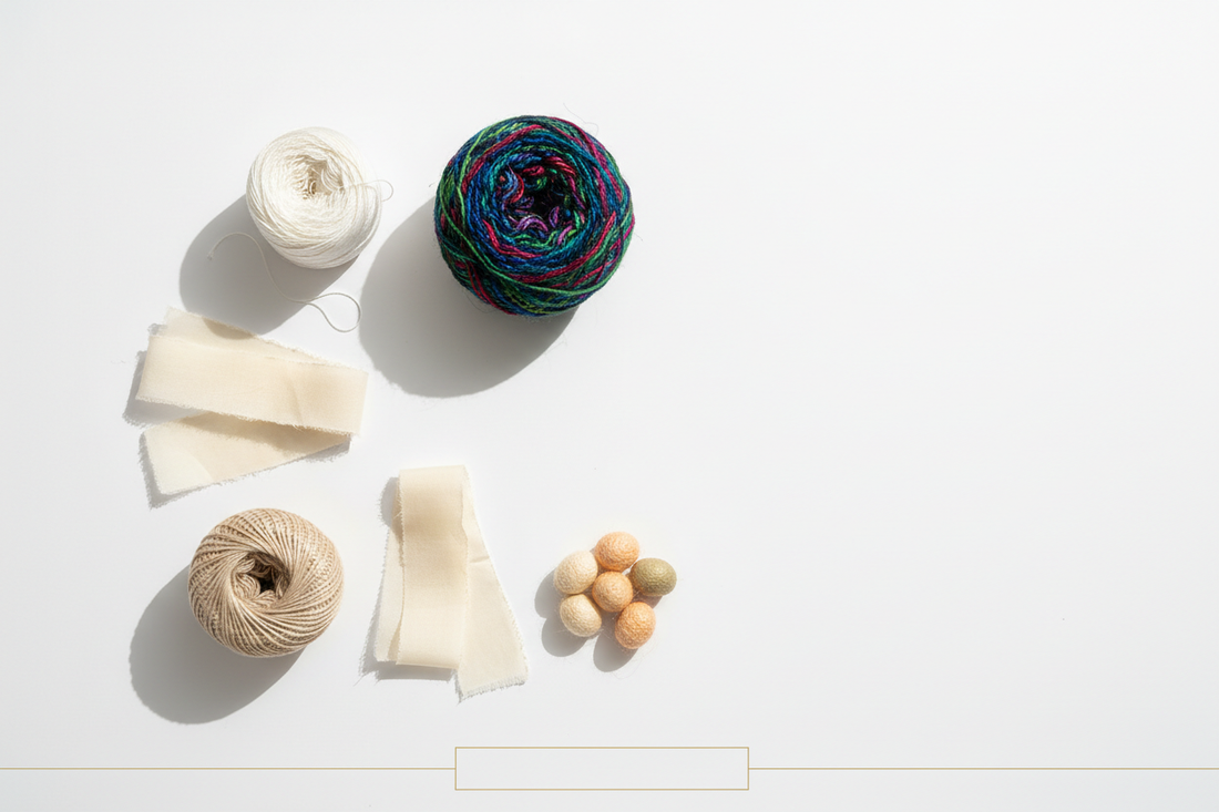 Knitsilk Silk Discovery Starter Kit — multiple types of Indian silk yarn for European crafters