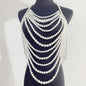Beaded Sweater Chain Necklace — Elegant Banquet & Evening Jewellery