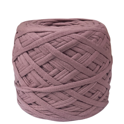 Knitsilk Flexi T-Shirt Yarn – 450g Super Chunky Recycled Cotton Blend –  Mauve – Soft, Durable, Eco-Friendly Bulky Yarn for Knitting, Crochet, Macramé & DIY Crafts | 130+ Yards