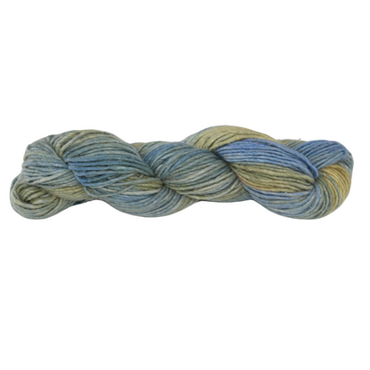 Knitsilk Silk Wool Blend Yarn Singles | 100g Merino Silk Yarn for Knitting & Crochet | Hand-Dyed Tonal Variegated Sport/DK Weight Wool | Fair Trade Natural Yarn (Nile)