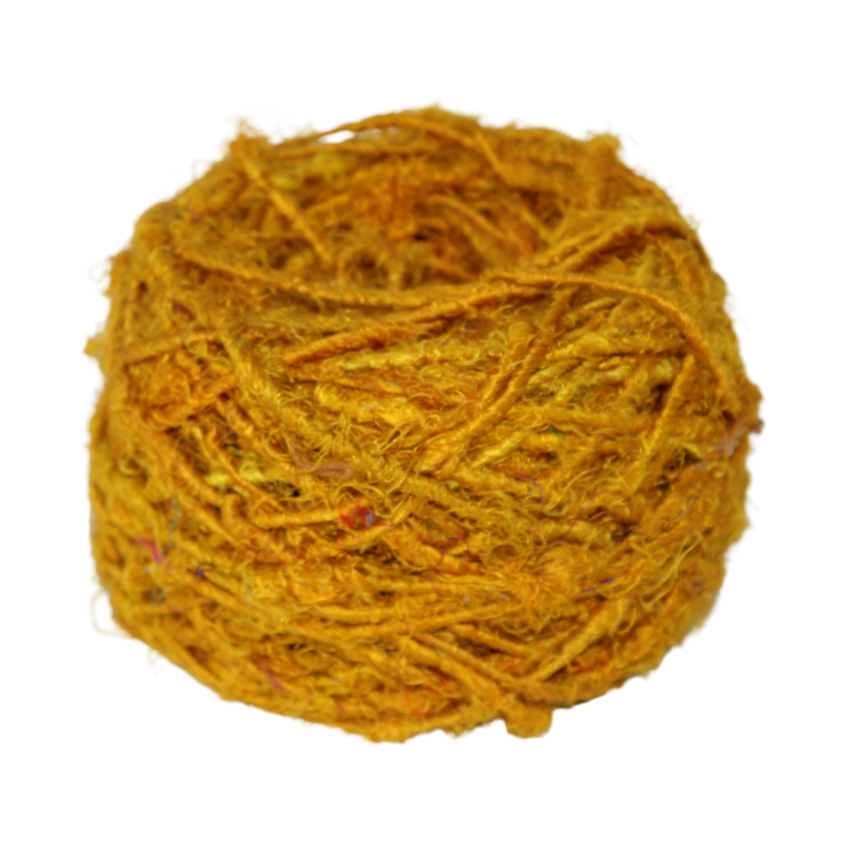Knitsilk Recycled Sari Seidengarn – Senf | 78 Meter | 100g | 1 Knäuel