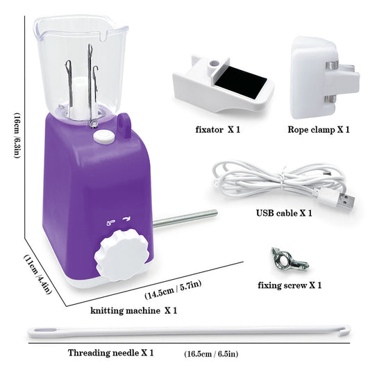 Electric Braiding & Knitting Machine — USB-Powered, Portable DIY Cord & Accessory Craft Tool