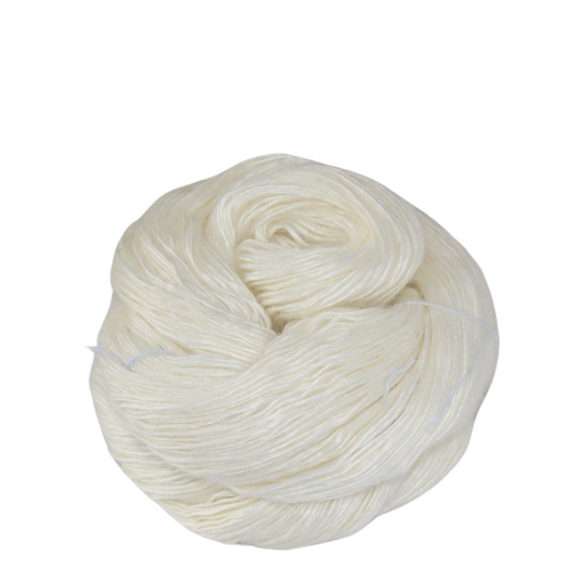 KnitSilk Anamika Combed Lace Weight Silk Yarn – Undyed, 500 Yards / 100g | Knitting, Crochet, Weaving