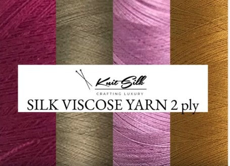 Knitsilk Ultra-Fine Silk Viscose Blend Yarn | 2/60NM | Turquoise | 50g Cone | 1400+ Yards