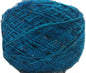 Knitsilk Premium Ball Recycled Sari Silk Yarn - Aqua Blue - 100gm, 150yards