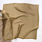 Mulberry Silk Striped Square Scarf — Dual-Purpose, Professional & Elegantly Versatile, 70×70 cm