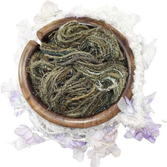 Knitsilk linen yarn, Brown