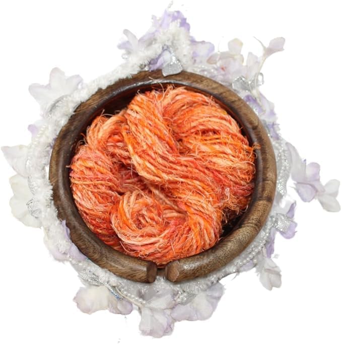 Knitsilk linen yarn,Orange