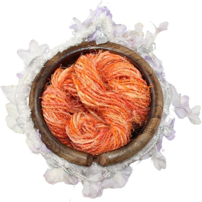 Knitsilk linen yarn,Orange
