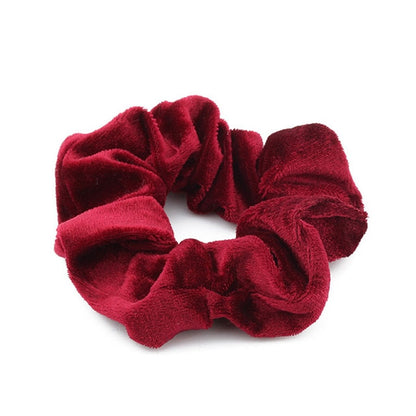 Velvet Scrunchie Hair Band — Soft Ponytail Holder for Women