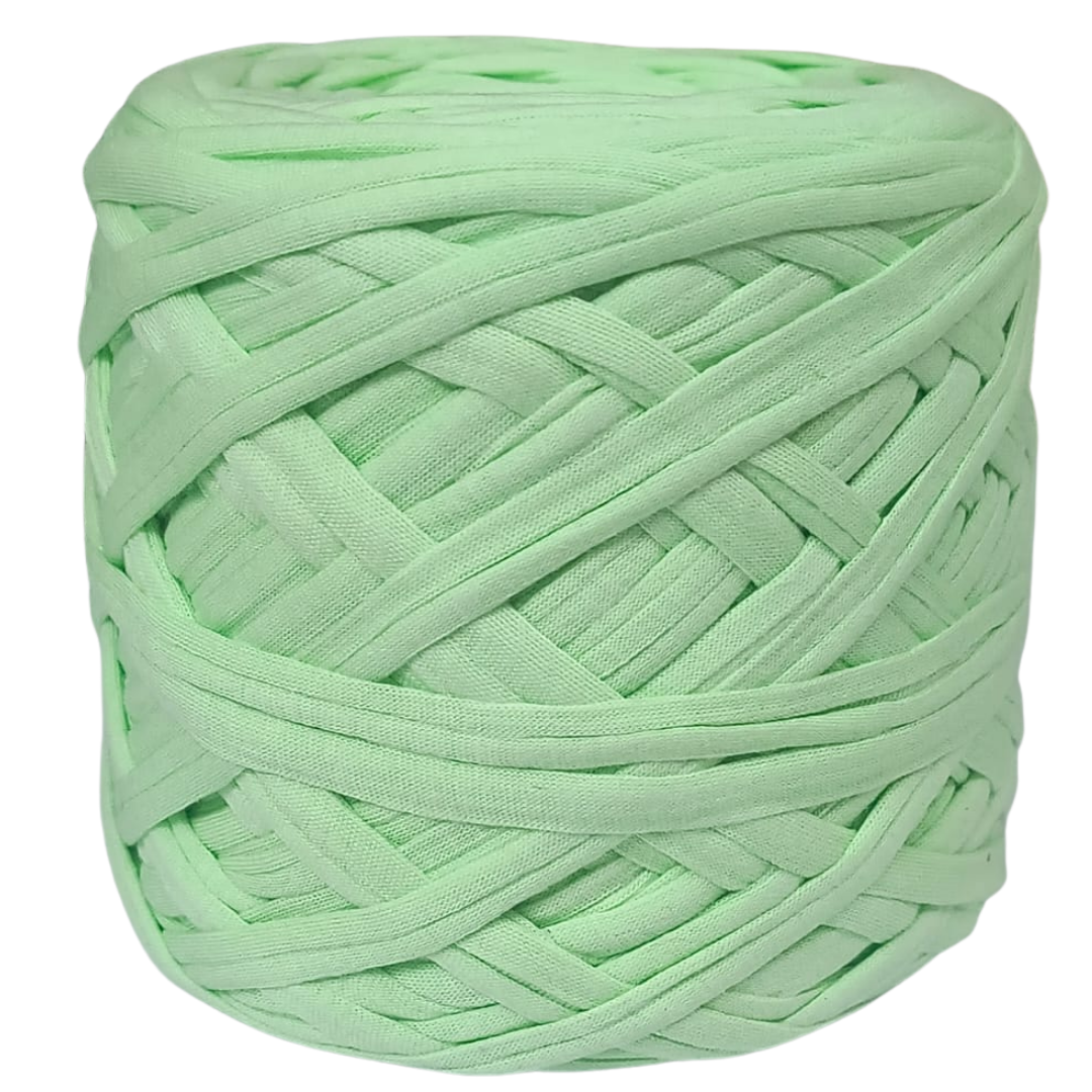 Knitsilk Flexi T-Shirt Yarn – 450g Super Chunky Recycled Cotton Blend –Sage green– Soft, Durable, Eco-Friendly Bulky Yarn for Knitting, Crochet, Macramé & DIY Crafts | 130+ Yards