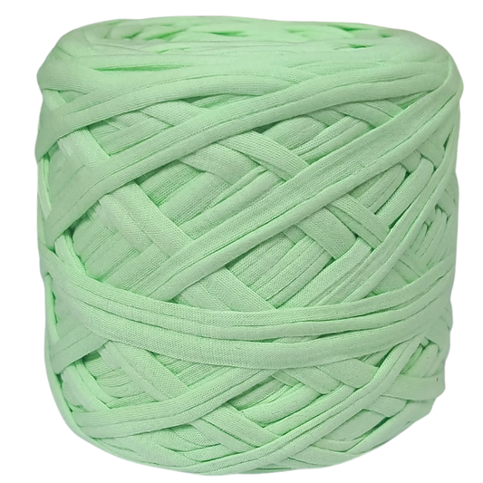 Knitsilk Flexi T-Shirt Yarn – 450g Super Chunky Recycled Cotton Blend –Sage green– Soft, Durable, Eco-Friendly Bulky Yarn for Knitting, Crochet, Macramé & DIY Crafts | 130+ Yards