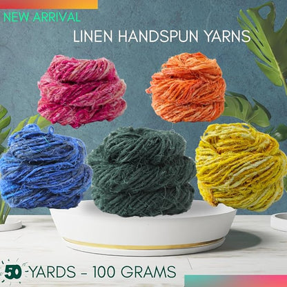 Knitsilk linen yarn, White