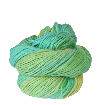 Fil simple en mélange laine-soie Knitsilk | Fil de mérinos et soie 100g pour le tricot et le crochet | Laine tonale panachée teinte à la main, poids Sport/DK | Fil naturel équitable (Yukon)