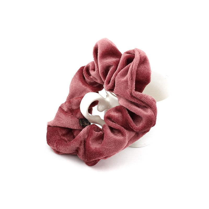 Velvet Scrunchie Hair Band — Soft Ponytail Holder for Women