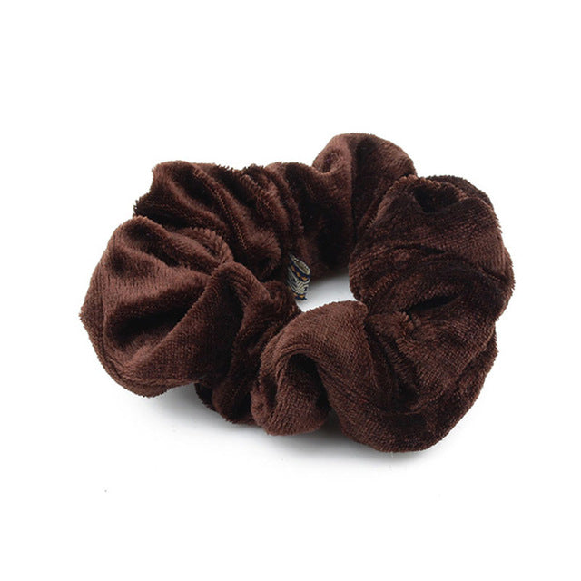 Velvet Scrunchie Hair Band — Soft Ponytail Holder for Women