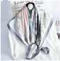 Mulberry Silk Square Scarf — European Style, 88×88 cm, All-Season Luxury