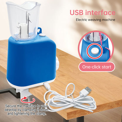 Electric Braiding & Knitting Machine — USB-Powered, Portable DIY Cord & Accessory Craft Tool