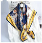 Mulberry Silk Square Scarf — European Style, 88×88 cm, All-Season Luxury