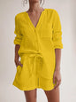 Ladies' Cotton Gauze Summer Pyjama Set — Lightweight Two-Piece Loungewear