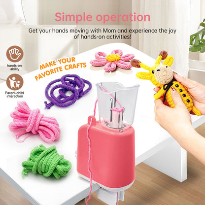 Electric Braiding & Knitting Machine — USB-Powered, Portable DIY Cord & Accessory Craft Tool