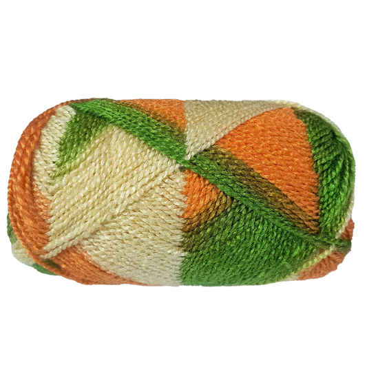 Knitsilk ColorWeave – 3-Ply Acro Multicolor Yarn (100g Ball, 200+ Yards) - Meadow Glow