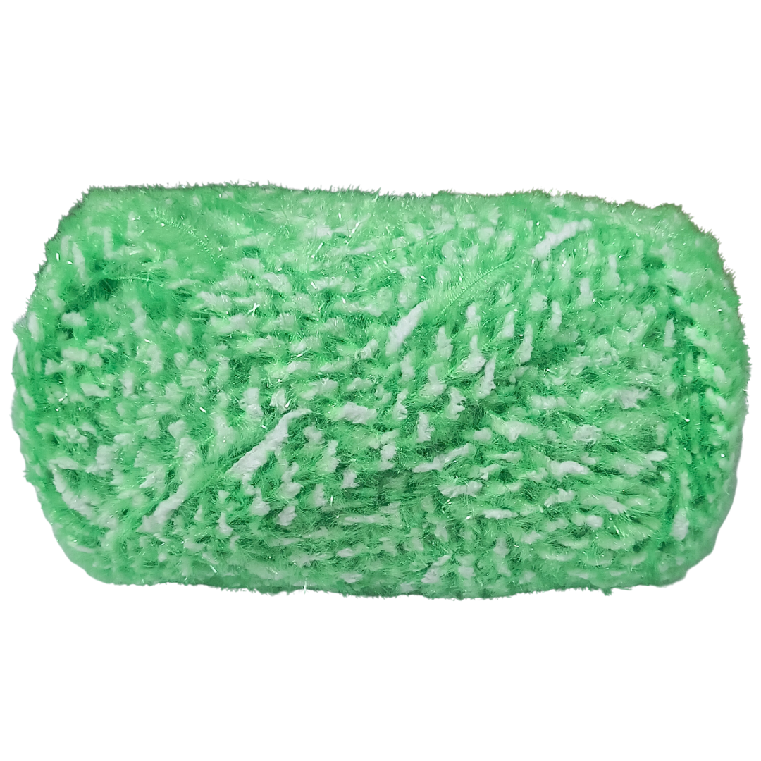 Knitsilk SoftySpark Super Bulky ShimmerTwist Yarn 100g | Emerald Twinkle (Green)