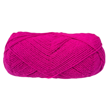 Knitsilk Acrowool – Premium Acrylic Yarn, 4 Ply (4 × 8nm), 100g Ball (200 Yards+), Wool-Like Softness | Hotpink