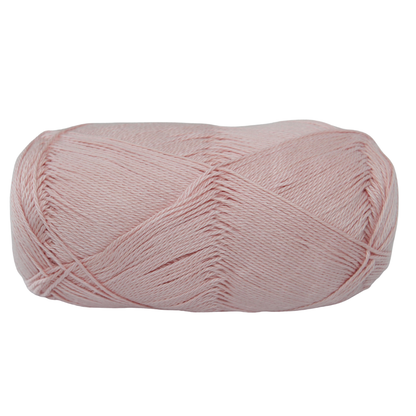 Knitsilk CottonMuse – 100% Gassed Mercerized Cotton Yarn| 4 x 75g (Total 1528 Yards), Soft, Matte Finish, Light pink | Premium Crochet Thread for Apparel & DIY Crafts | Pack of 4
