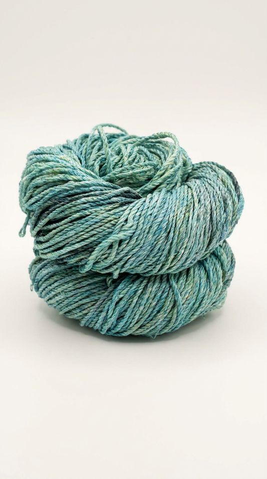 Knitsilk 3 Ply 100% Mulberry Silk Lace Weight Yarn | Perfect for Knitting, Crocheting & Weaving | Premium Quality Silk Yarn for Luxurious Projects (50g – 260 Yards, Dark Green)