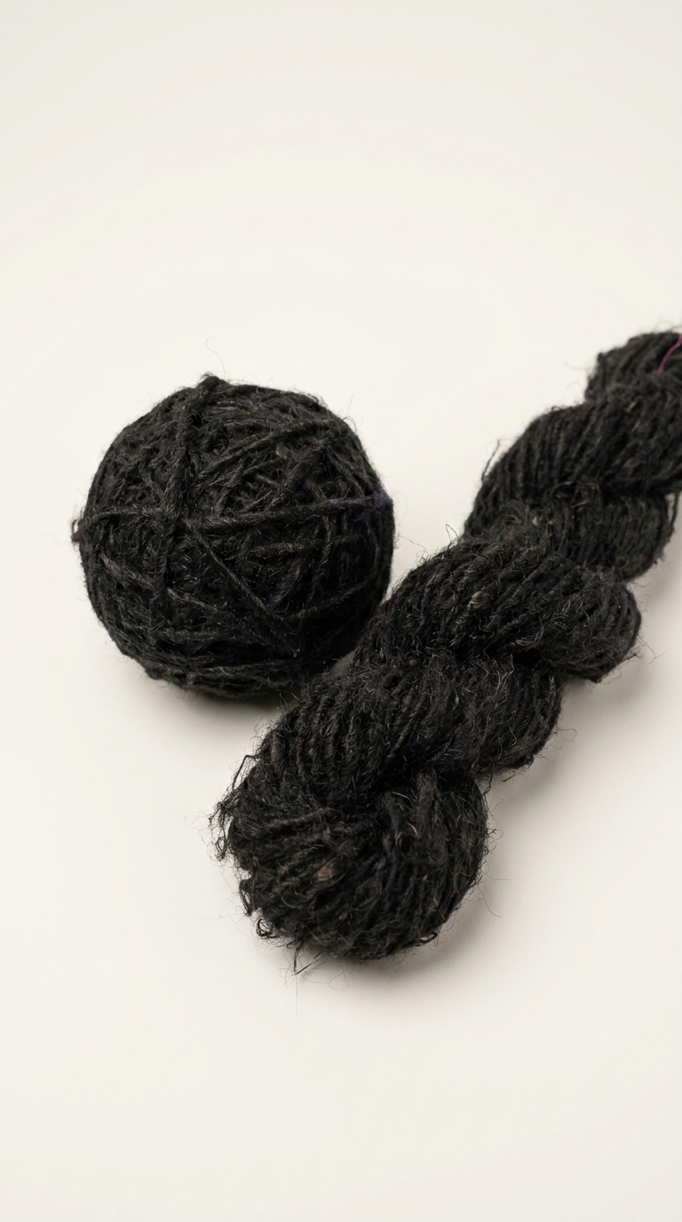 KnitSilk Banana Silk Handspun Yarn - Teal Ocean Green - Pack of 2 x 100g skein and ball - vegan eco-friendly yarn