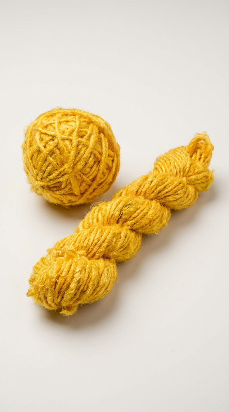 KnitSilk Banana Silk Handspun Yarn - Purple Violet - Pack of 2 x 100g skein and ball