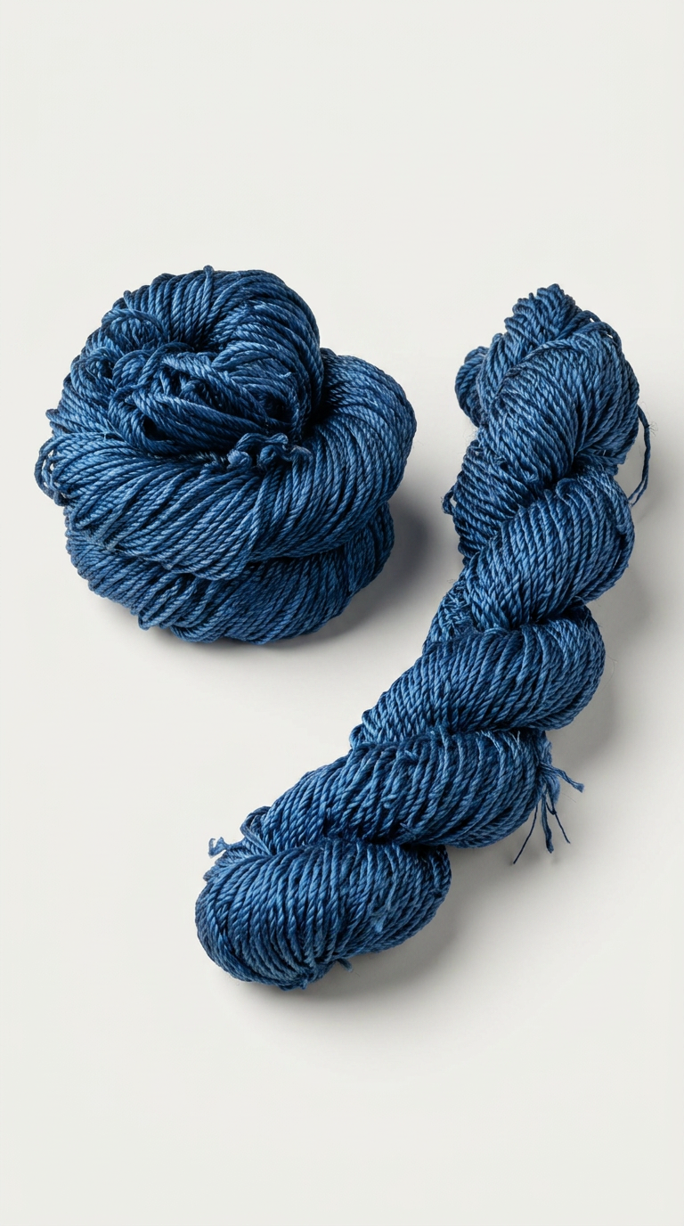 Knitsilk 3-fädiges 100 % Maulbeerseide Lace Garn | Perfekt zum Stricken, Häkeln & Weben | Hochwertiges Seidengarn für luxuriöse Projekte (50 g – 238 Meter, Twilight Blau)