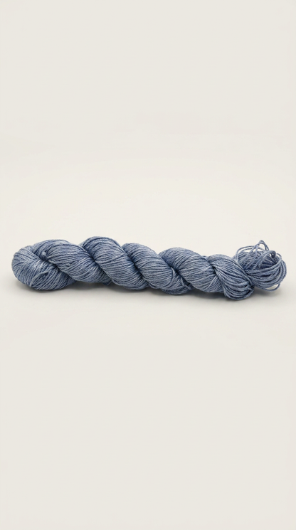 Knitsilk 3 Ply 100% Mulberry Silk Lace Weight Yarn | Perfect for Knitting, Crocheting & Weaving | Premium Quality Silk Yarn for Luxurious Projects (50g – 260 Yards, Silver Surfer)