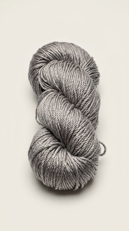 Knitsilk 3 Ply 100% Mulberry Silk Lace Weight Yarn | Perfect for Knitting, Crocheting & Weaving | Premium Quality Silk Yarn for Luxurious Projects (50g – 260 Yards, Grey)