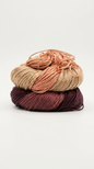 Knitsilk 3 Ply 100% Mulberry Silk Lace Weight Yarn | Perfect for Knitting, Crocheting & Weaving | Premium Quality Silk Yarn for Luxurious Projects (50g – 260 Yards, Purple and Peach)