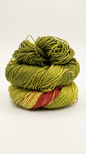 Knitsilk 3 Ply 100% Mulberry Silk Lace Weight Yarn | Perfect for Knitting, Crocheting & Weaving | Premium Quality Silk Yarn for Luxurious Projects (50g – 260 Yards, Dark Olive and Red)