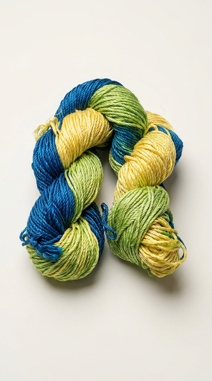 Knitsilk 3 Ply 100% Mulberry Silk Lace Weight Yarn | Perfect for Knitting, Crocheting & Weaving | Premium Quality Silk Yarn for Luxurious Projects (50g – 260 Yards, Green)