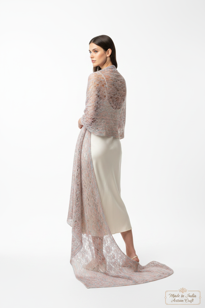 Knitsilk 3-fädiges 100% Maulbeerseide Lace Garn | Perfekt zum Stricken, Häkeln & Weben | Hochwertiges Seidengarn für luxuriöse Projekte (50g – 238 Meter, Super gold)