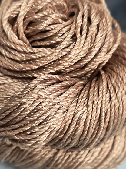 Knitsilk 3 Ply 100% Mulberry Silk Lace Weight Yarn | Perfect for Knitting, Crocheting & Weaving | Premium Quality Silk Yarn for Luxurious Projects (50g – 260 Yards, Beige)
