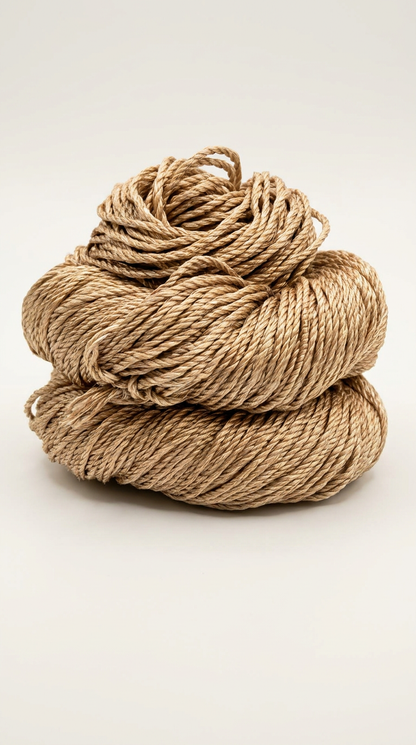Knitsilk 3 Ply 100% Mulberry Silk Lace Weight Yarn | Perfect for Knitting, Crocheting & Weaving | Premium Quality Silk Yarn for Luxurious Projects (50g – 260 Yards, Beige)