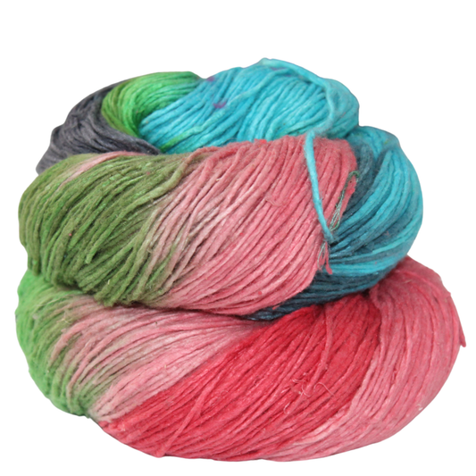 Knitsilk Recycled Mulberry Silk Roving Worsted Yarn — Hand-Dyed | 100g / 225 Yds | Copenhagen