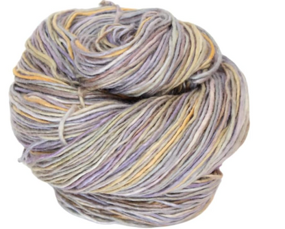 Knitsilk Recycled Mulberry Silk Roving Worsted Yarn — Hand-Dyed | 100g / 225 Yd | GREY HORIZONS