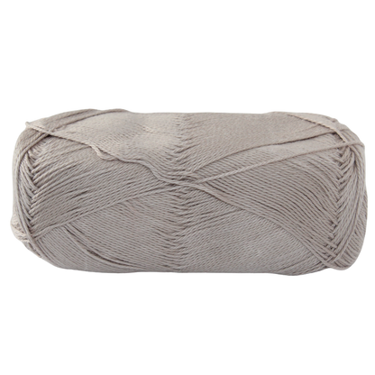 Knitsilk CottonMuse – 100% Gassed Mercerized Cotton Yarn| 4 x 75g (Total 1528 Yards), Soft, Matte Finish, Grey | Premium Crochet Thread for Apparel & DIY Crafts | Pack of 4