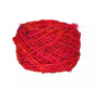 Knitsilk Regular Recycled Sari Silk Yarn - Red (100 Grams, 50-70 Yards) Soft Silk, Eco-Friendly, Knitting, Jewelry Making, Unique Craft Supplies