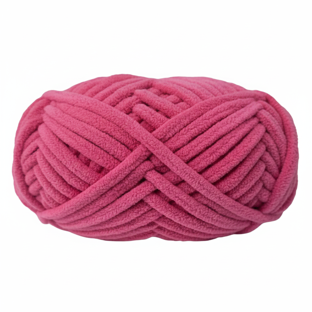 Knitsilk Baby Soft Blankie Wool Yarn | Natural, Ultra-Soft Wool for Premium Baby Blankets, Cozy Throws & Quick Projects | 100 Grams | Hot Pink