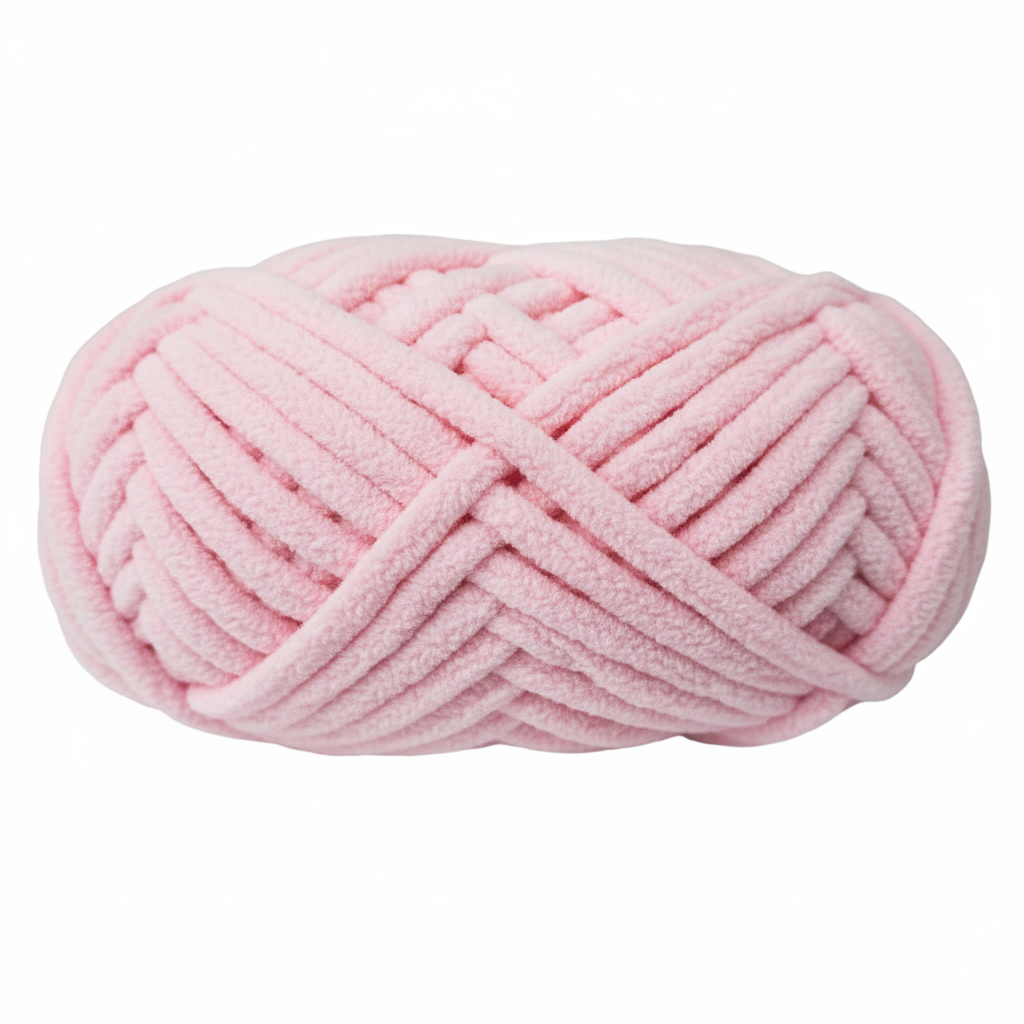 Knitsilk Baby Soft Blankie Wool Yarn | Natural, Ultra-Soft Wool for Premium Baby Blankets, Cozy Throws & Quick Projects | 100 Grams | Baby Pink